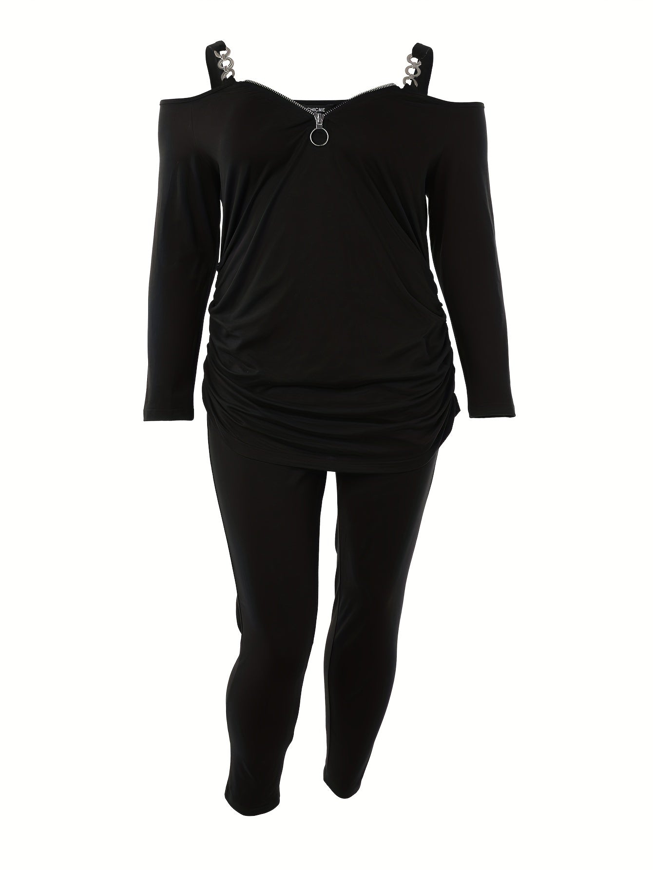 Sexy Cold Shoulder Top & Leggings Set