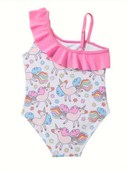 Toddler Girls Unicorn 1pc Swimsuit Bathing Suit Summer Clothes