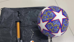 1pc Size 5 PU Machine Stitched Soccer Ball with Pump for Outdoor Training