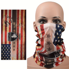 American Flag Turban Hip Hop Riding Mask Unisex Sunscreen Bandana