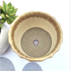 100pcs Flower Pot Hole Mesh Pad Prevent Soil Loss Anti Bonsai Pot Grid Mat