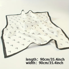 Horse Head Bandana Neckerchief Head Wrap Holiday Accessory Gift For Mother's