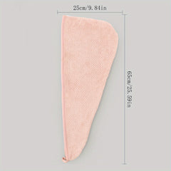 Coral Fleece Hair Towel Quick Drying Cap Absorbent Hair Wrap for Women