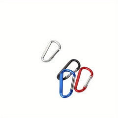4 Large Aluminum D Ring Carabiner Backpack Camping Travel Snap Hook Keychain