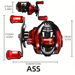 Lightweight Fishing Reel 7.2:1 208g 8KG Raft & Boat Fishing