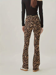 Plaid Print High Rise Yoga Trousers
