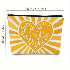 Sunshine Makeup Bag, Inspirational Gift for Daughters & Teachers