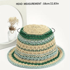 Crochet Bucket Hat Lightweight Casual Sun Hat for Women