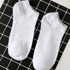 7 Pairs Solid Low Cut Ankle Socks for Women