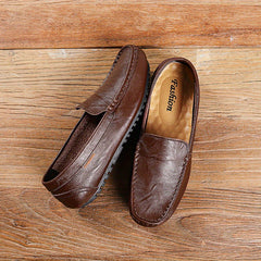 Men's Moc Toe Loafer Shoes Comfy Slip On Shoes Spring Summer