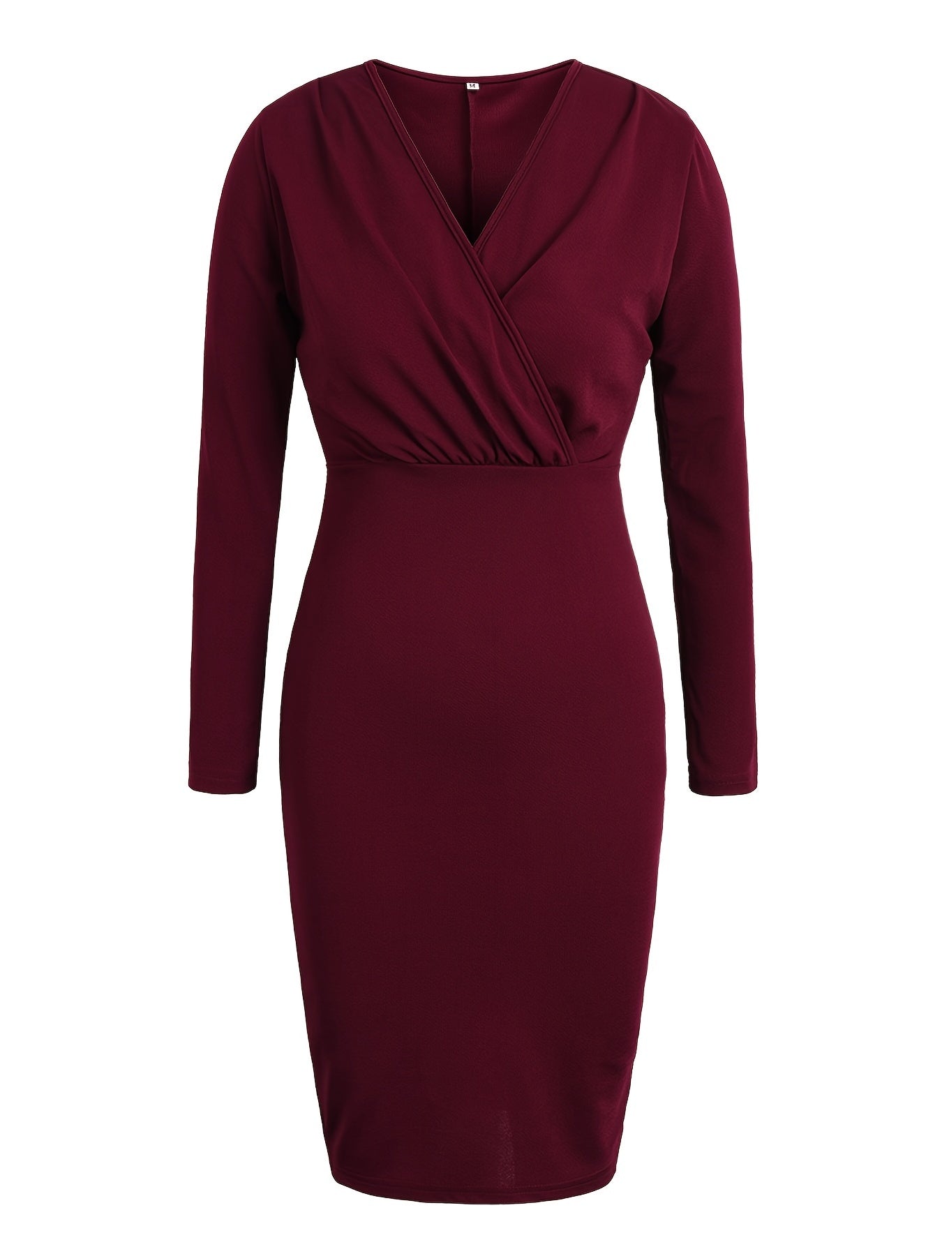Sexy Split Long Sleeve Bodycon Party Dress Women's Clothing