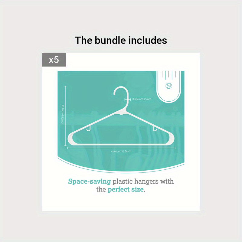 Plastic Coat Hanger for Closet Coats & Shirts