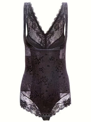 Lace Shaping Bodysuit Tummy Control Butt Lifting Body Shaper