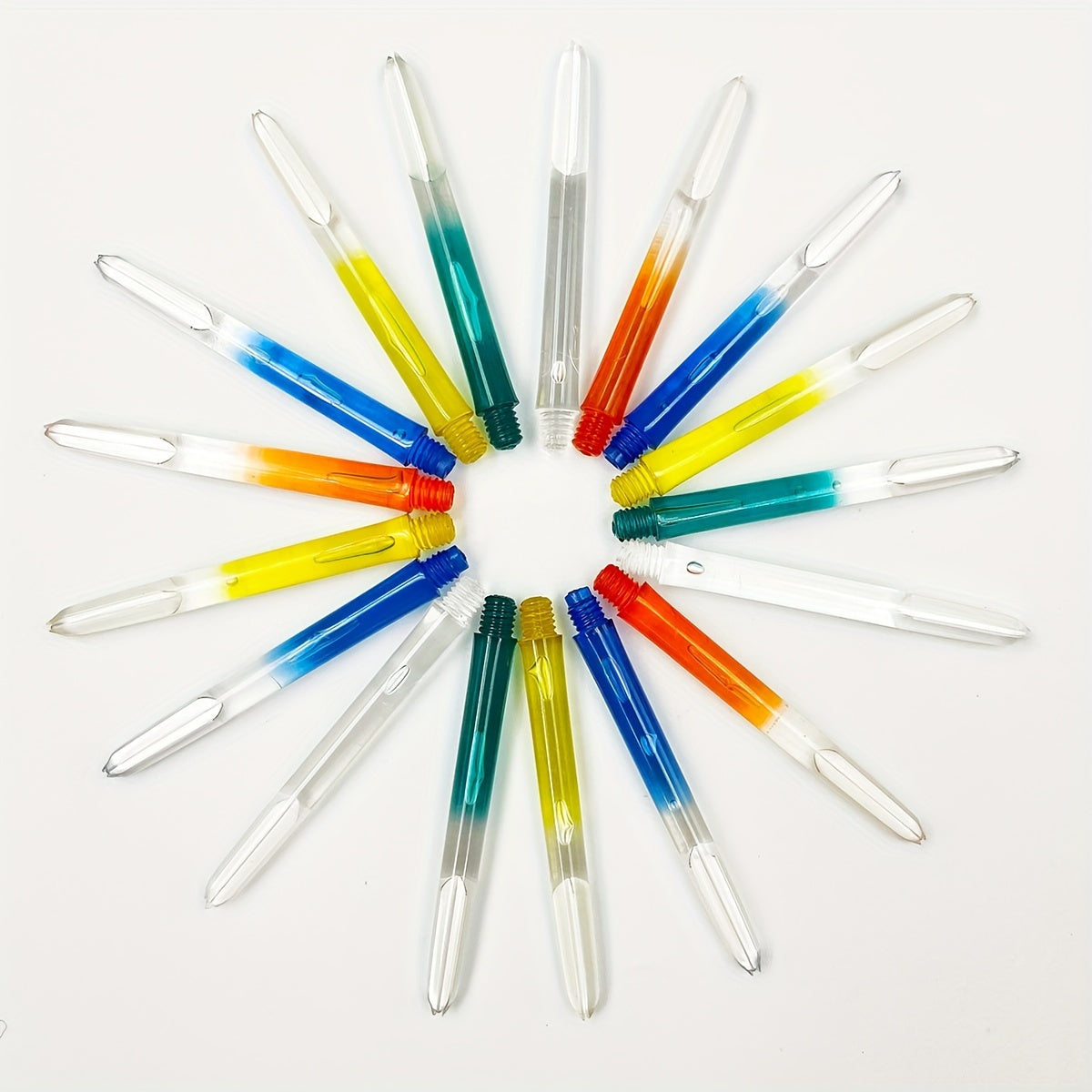 3pcs Crystal Darts Shaft Gradient Plastic 2BA Dart Shaft
