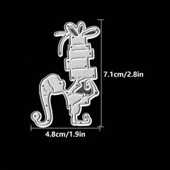 1pc Christmas Elf Metal Cutting Dies Scrapbook Paper Craft DIY Supplies