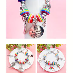 112pcs Bracelet Making Kit DIY Craft Set for Girls Jewelry Gift