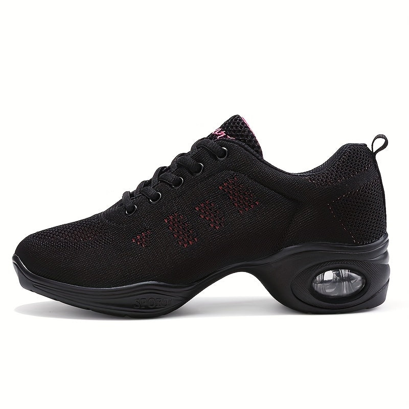 Women's Letter Embroidered Dance Shoes Comfortable Sneakers