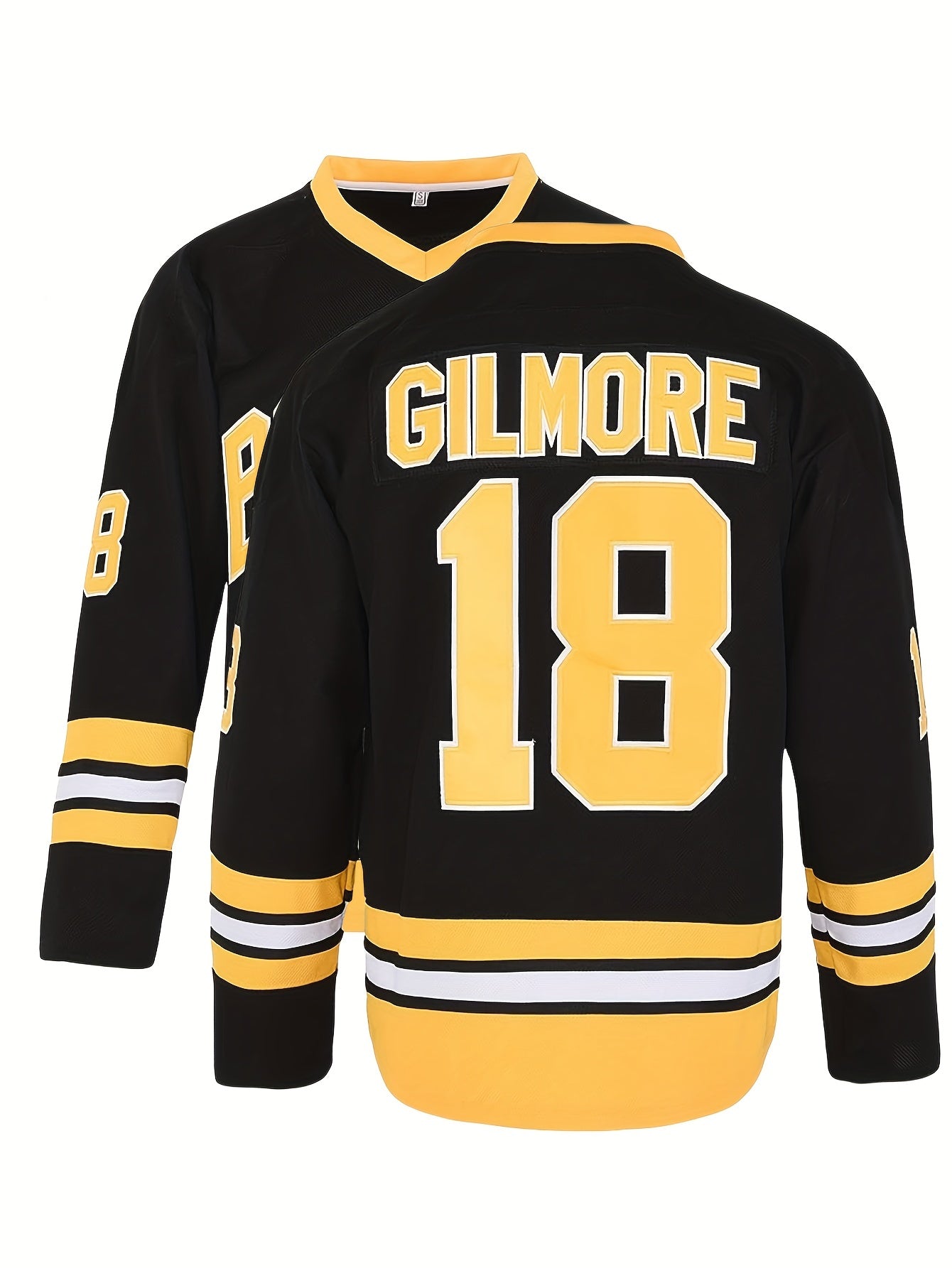 Men's 18 Vintage Ice Hockey Jersey Embroidery Long Sleeve Uniform