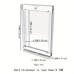 5PCS Ultraman Card Brick Strong Magnetic Protection Sleeve Transparent Box