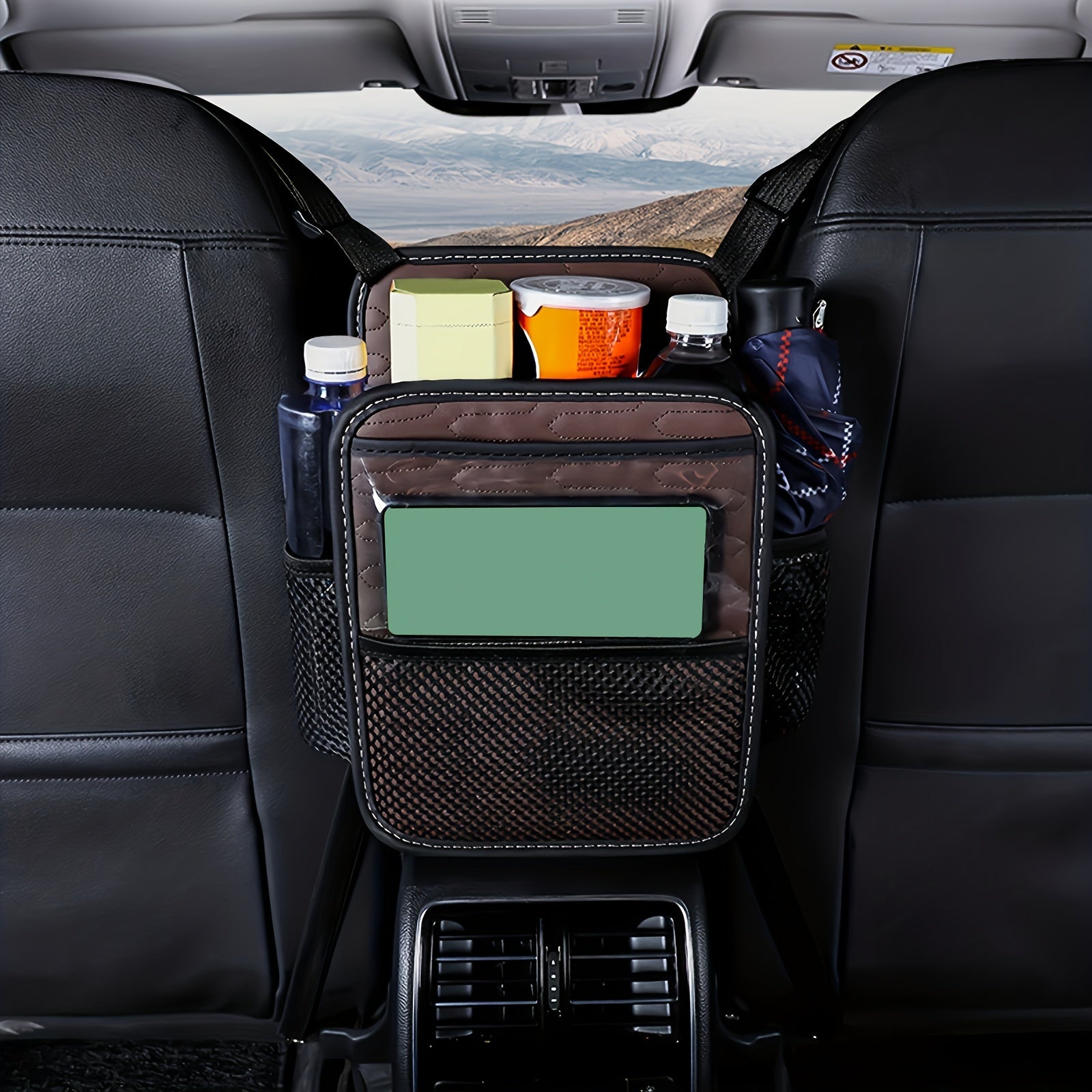 Car Seat Storage Net Bag Chair Back Hanging Bag Organizer