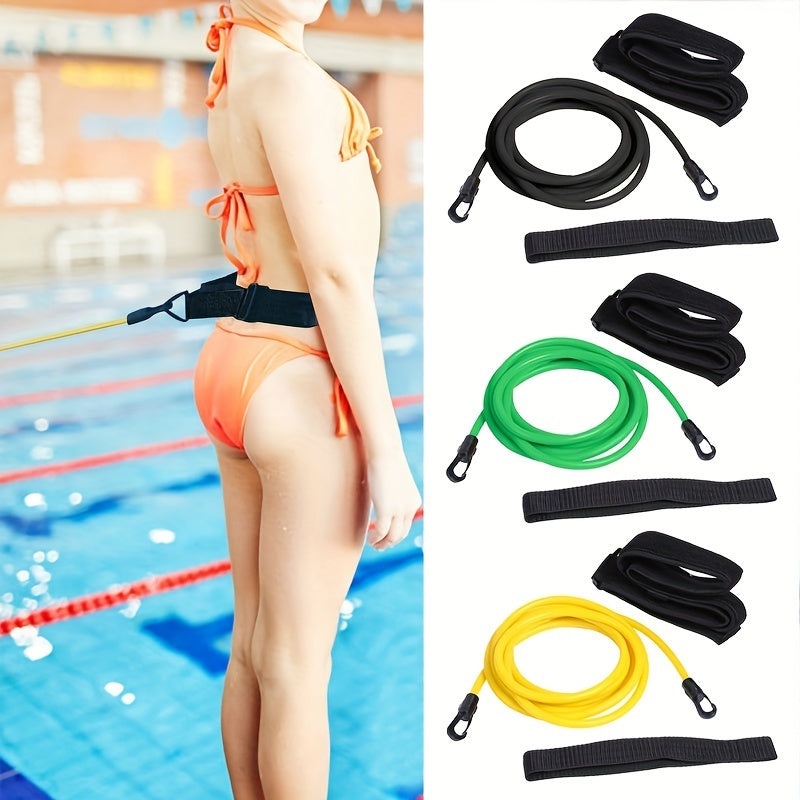 Swimming Resistance Training Equipment - Elastic Swim Training Tether
