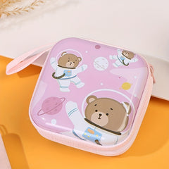Cartoon Coin Purse Zipper for Earphones and Keys