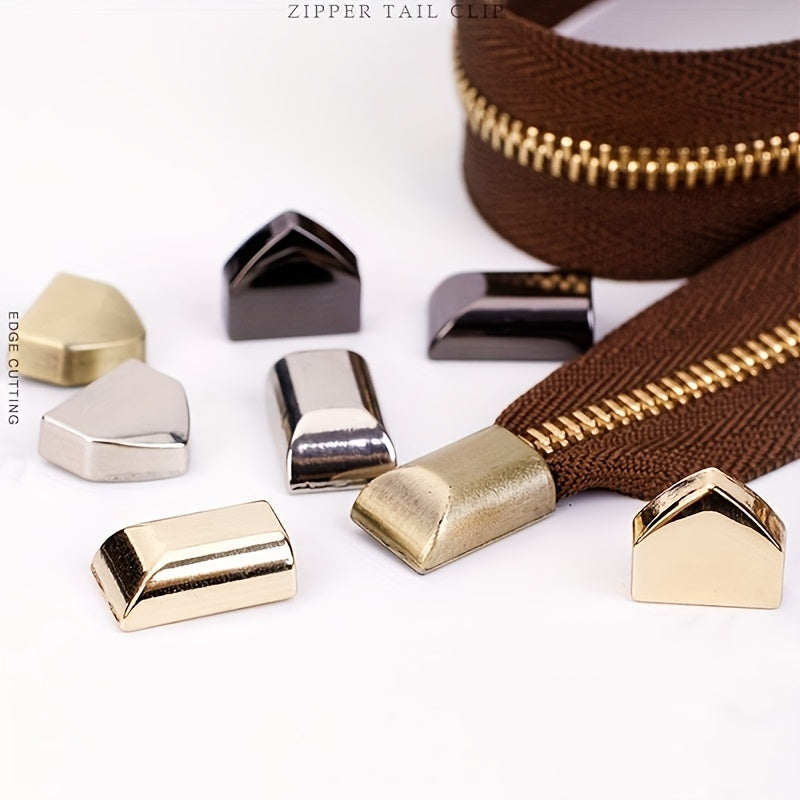 10pcs Leather Gear Hardware Metal Zipper Pull Bag Accessories