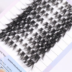 80pcs Segmented Grafted Eyelashes Single Cluster Lashes Natural Long