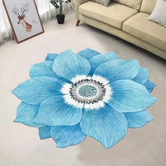3pcs Floral Shaped Rug Floor Mat Bathroom Absorbent Anti-slip Mat