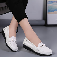 Women's Low Wedge Loafers Lightweight Slip On Loafers Women's Footwear