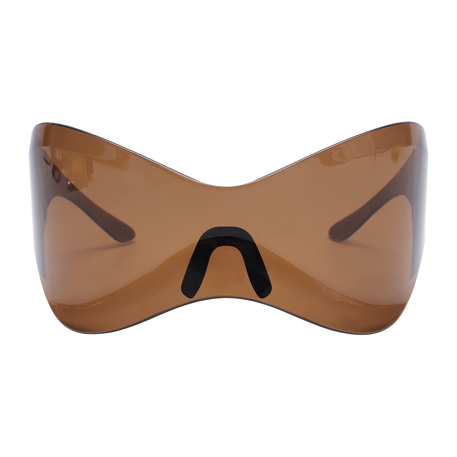 Oversized Y2K Sunglasses Wrap Around Hip Hop Cyberpunk Stylish Eyewear