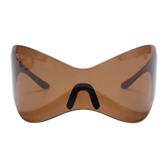 Oversized Y2K Sunglasses Wrap Around Hip Hop Cyberpunk Stylish Eyewear