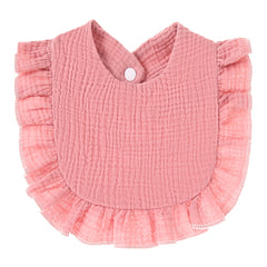 Cute Baby Ruffle Trim Bib - Ideal for Little Ones