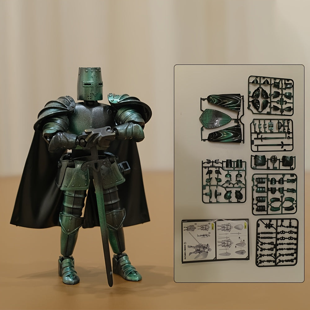 Movable Medieval Knight Figure w/ Weapon Accessories Shield & Helmet 4 Colors