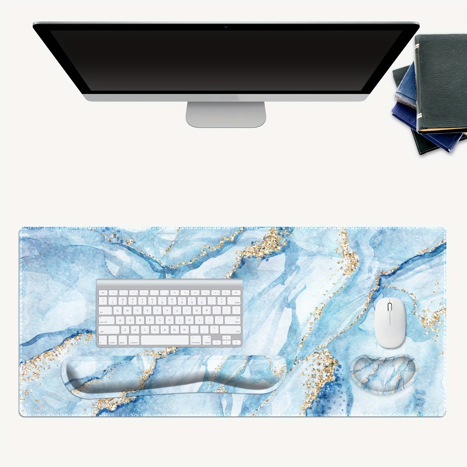HUADO 3 in 1 Gaming Mouse Pad & Keyboard Wrist Rest