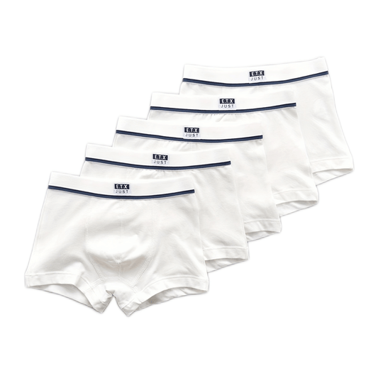 5pcs Toddler Boys Boxer Briefs Contrast Trim Cotton Underwear