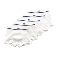 5pcs Toddler Boys Boxer Briefs Contrast Trim Cotton Underwear
