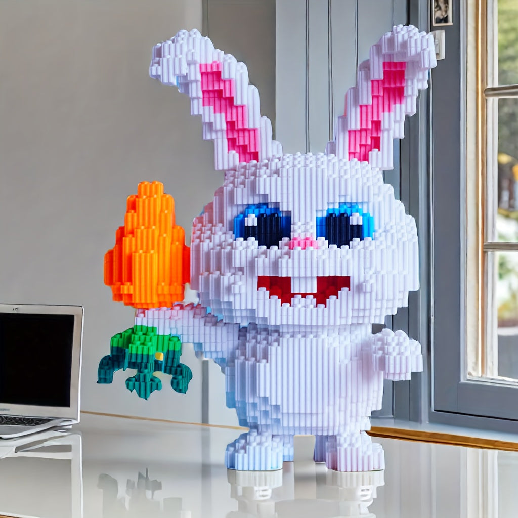 4201pcs Bunny Building Blocks Set DIY Tabletop Display for Thanksgiving