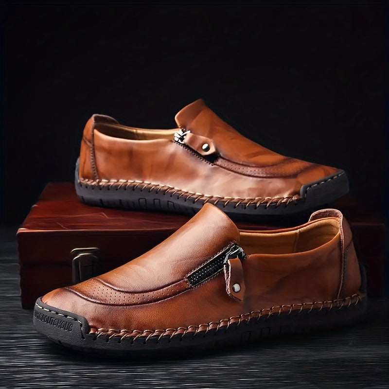 Men's Stitch Slip On Walking Shoes Casual Outdoor Anti skid Sneakers