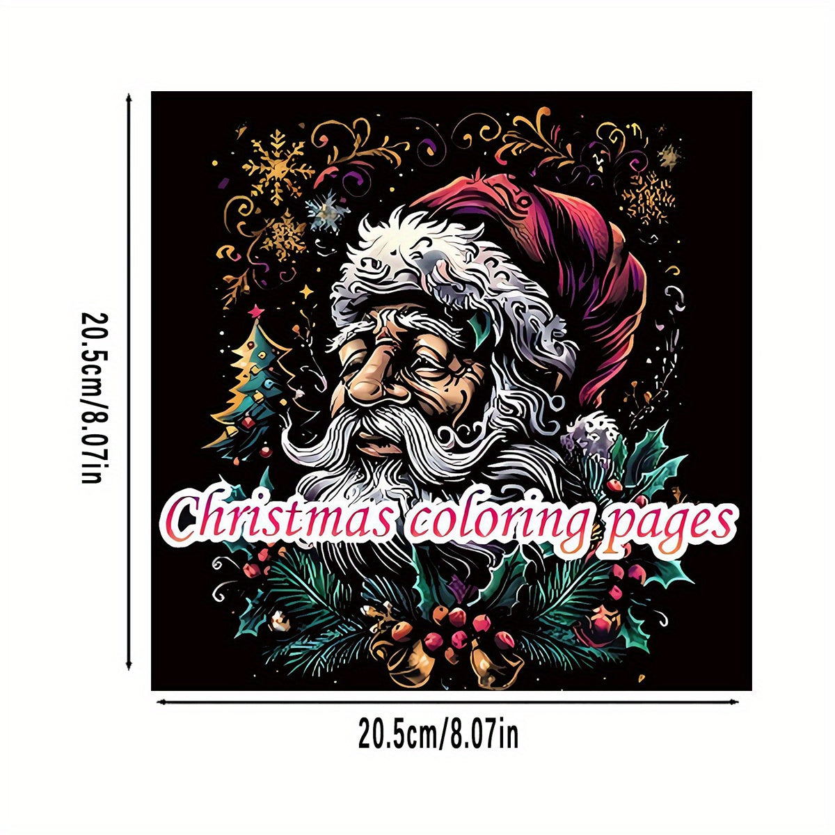 Christmas Coloring Book for Adults Festive Santa Reindeer & Holiday Scenes