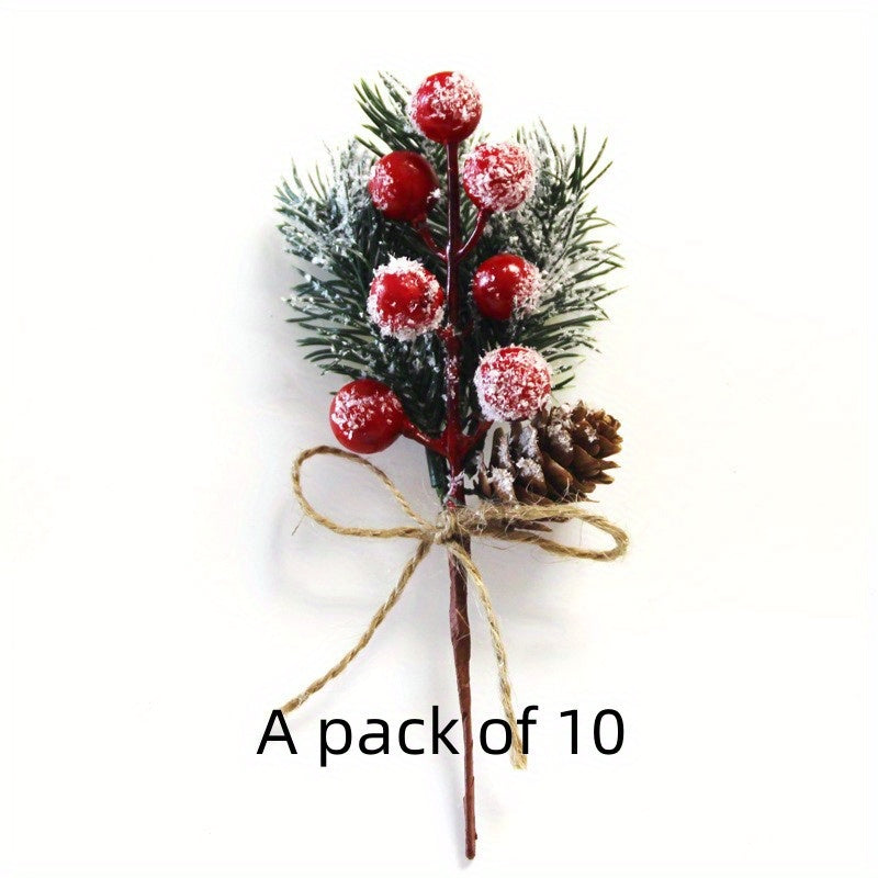 Natural Pine Cones Christmas Accessories Pack