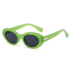 Vintage Oval Gradient Sunglasses