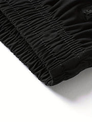 Men's Face Luminous Graffiti Shorts with Zip Pocket