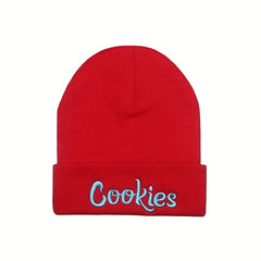 Letter Embroidered Beanie Hat - Stay Warm & Stylish