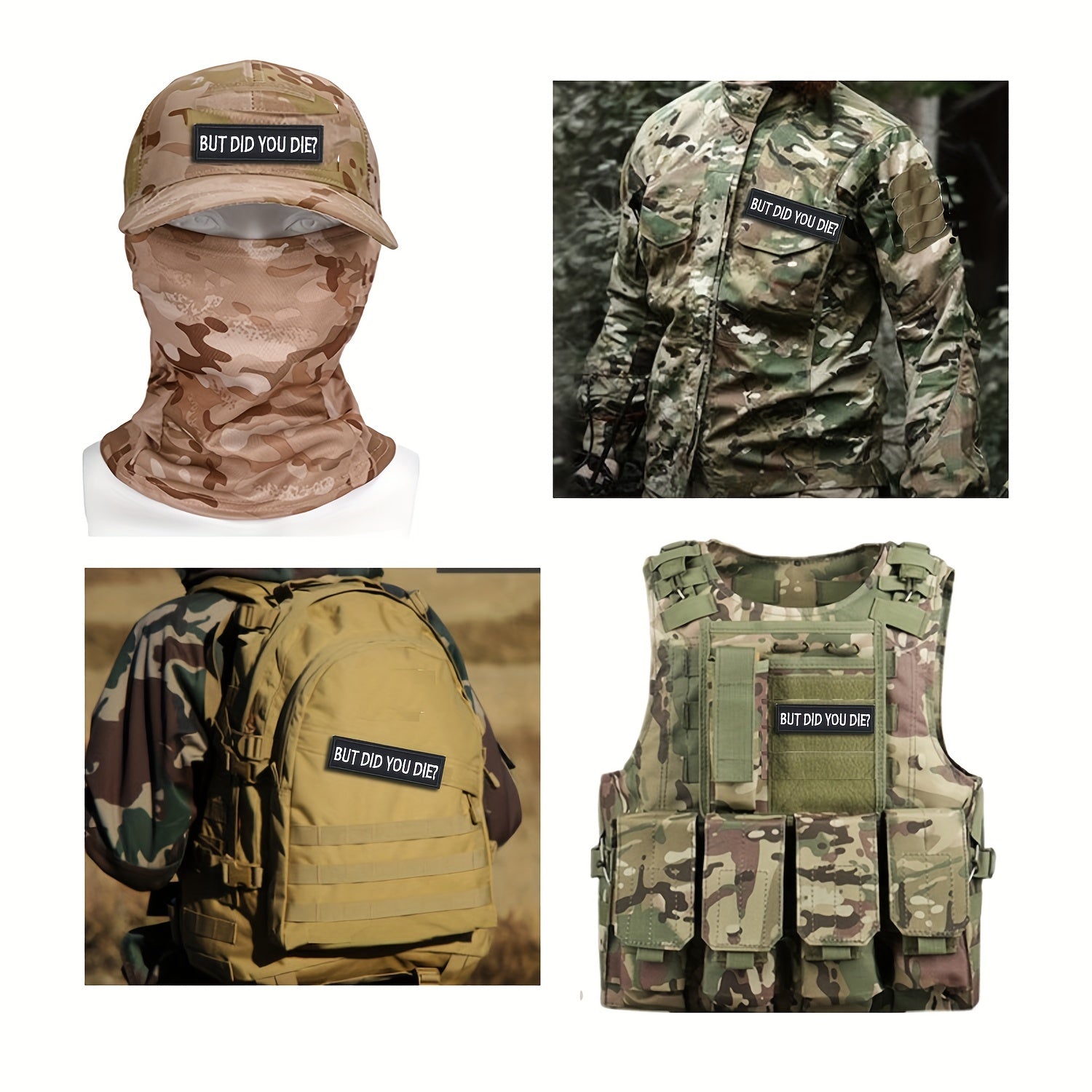 But Did You Die Embroidered Patch for Outdoor Backpack Clothes