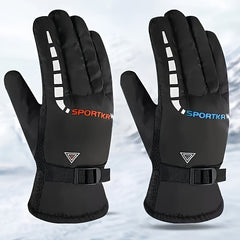 Men's Thickened Winter Gloves for Skiing & Cycling