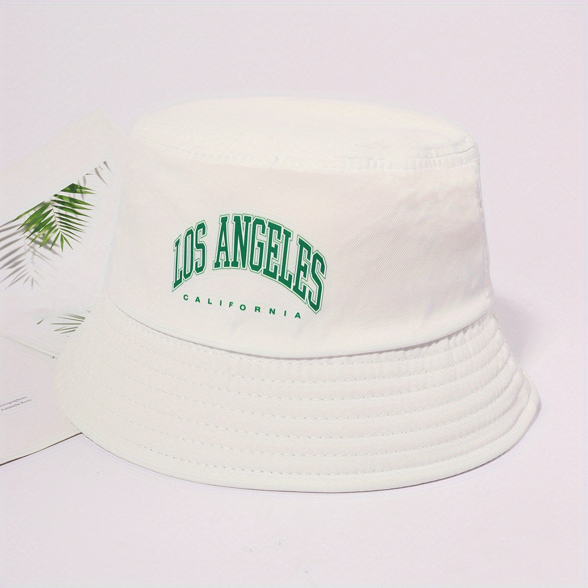 LOS ANGELES Print Bucket Hat Casual Fisherman Cap Basin Hat For Women Men
