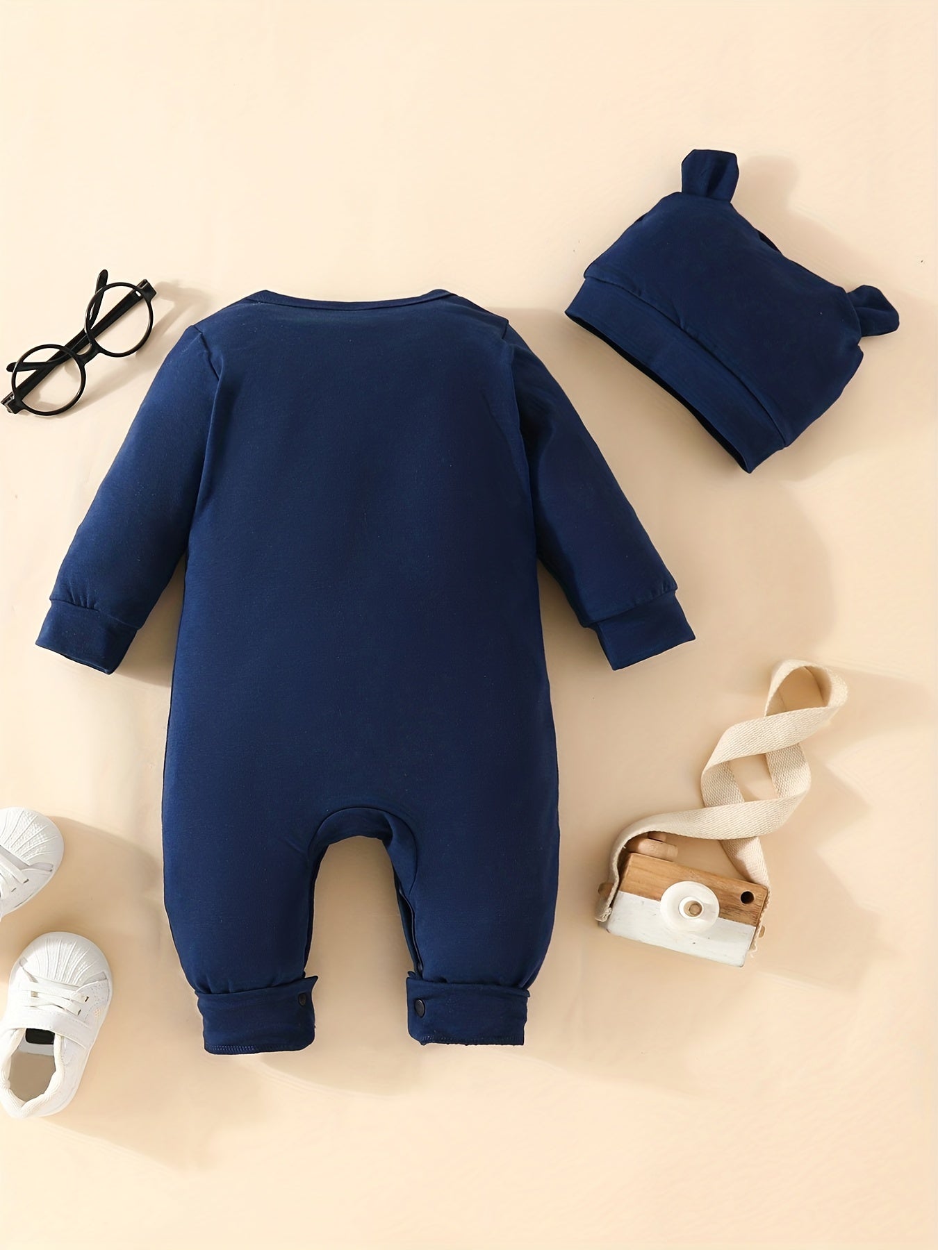 Baby DAD MOM ME Letter Print Romper Creeper