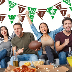 Football Paper Triangle Banner Football Party Supplies