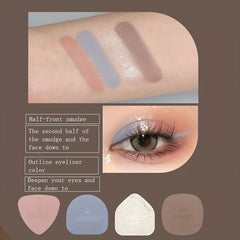 Wasteland Style Eyeshadow Palette - 4 Shimmering Matte Finish Colors